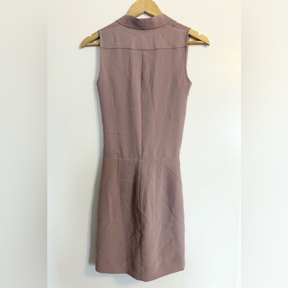 Aritzia Babaton Phoenix Dress Faux Wrap‎ Mini Dress Size 00 - Picture 4 of 6